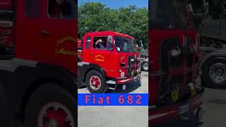 Camion storici Fiat 691n 690 T2 e turbostar 190 48 senza rimorchio in un raduno #truck #fiat682