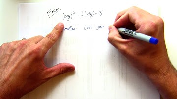 Factoring polynomials (using a substitution)