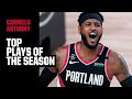 Carmelo Anthony's Top Highlights of the 2019-20 Season | Trail Blazers