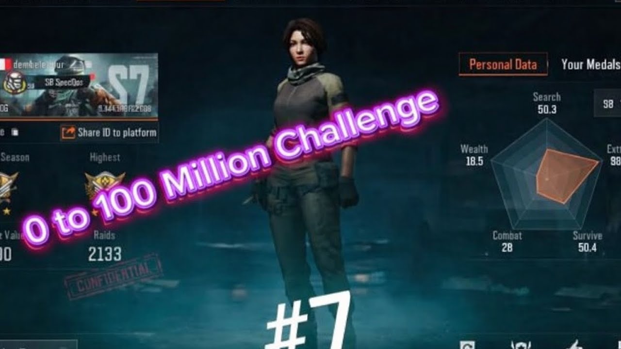 0 to 100 Million challenge | Arena Breakout ! (come back)