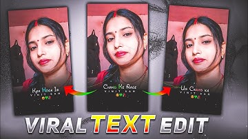 🔥Alight Motion video editing Text Animation Hindi || reels viral Lyrics editing|| Vinit Sah