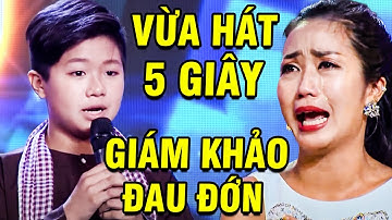 Cả Trường Quay "ĐAU ĐỚN" Khi Nghe Cậu Bé VỪA HÁT 5 GIÂY 💓 TUYỆT ĐỈNH SONG CA NHÍ