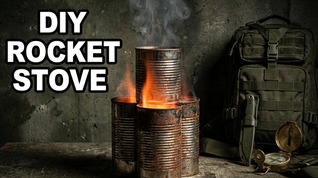 The Forgotten HOBO ROCKET STOVE Used by Soldiers & Survivors to Cook