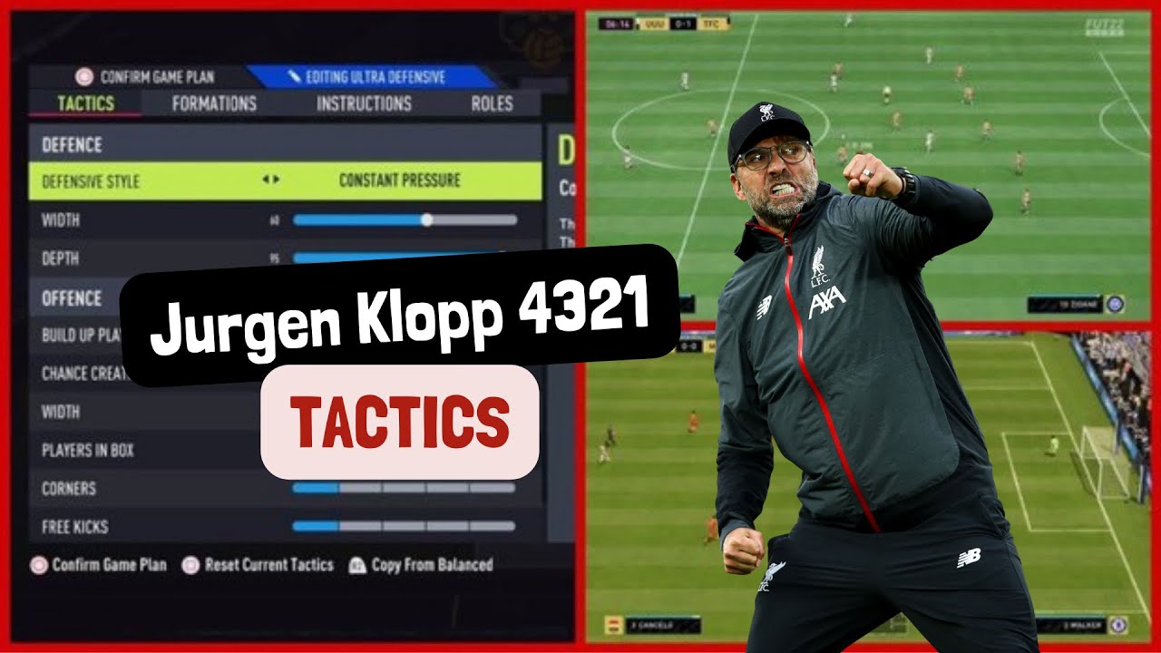 FIFA 22 Jurgen Klopp 4321 Tactics FIFA ULTIMATE TEAM YouTube