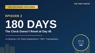 1031 Exchange, Explained: The 180-Day Rule (Episode 2)