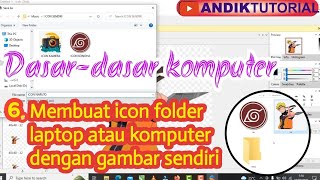 How to create a folder icon with your own image on a laptop or computer