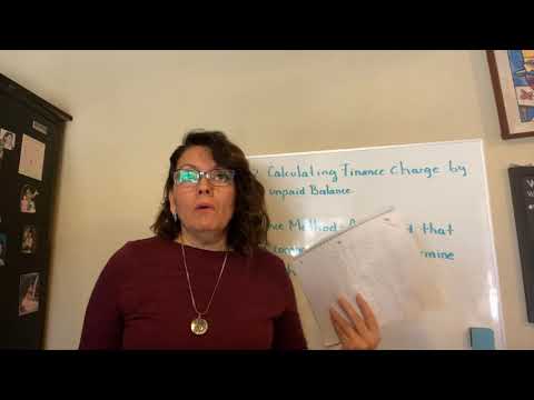 Lesson 7.2 Calculating Finance Charge