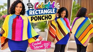 HOW MAKE A SUPER EASY RECTANGLE PONCHO TUTORIAL