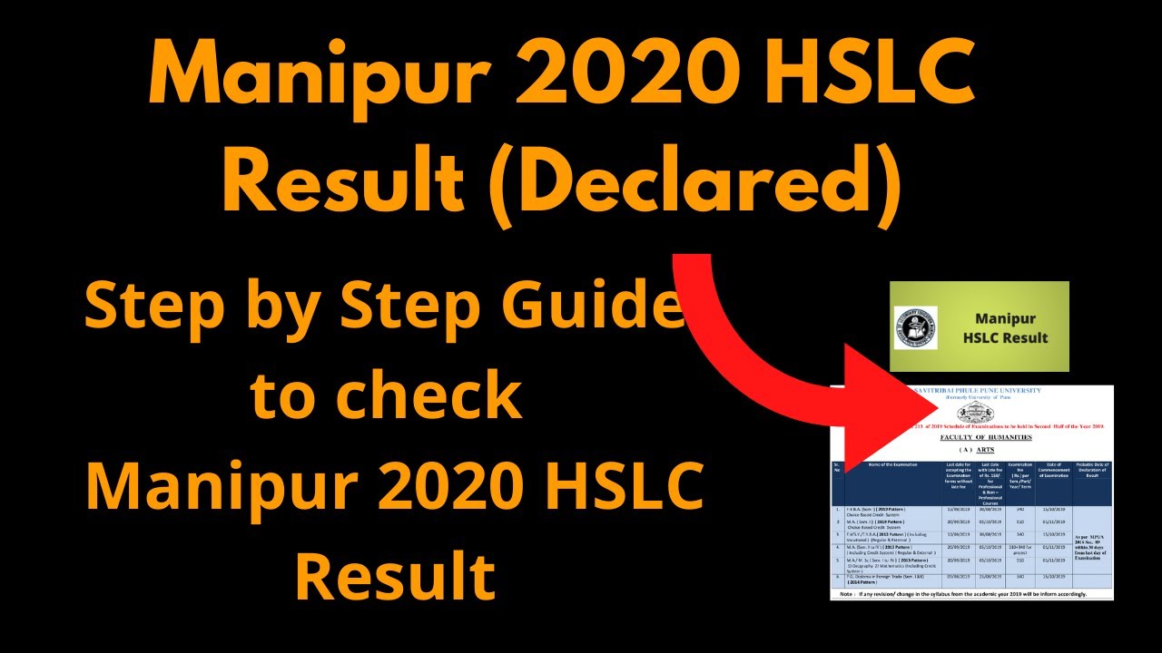 Manipur 2020 HSLC Result (Declared) – Check Class 10th Result Here