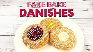 FAKE PASTRY DIY DECOR  Cherry, Lemon, and Cheese Danish Fake Bake