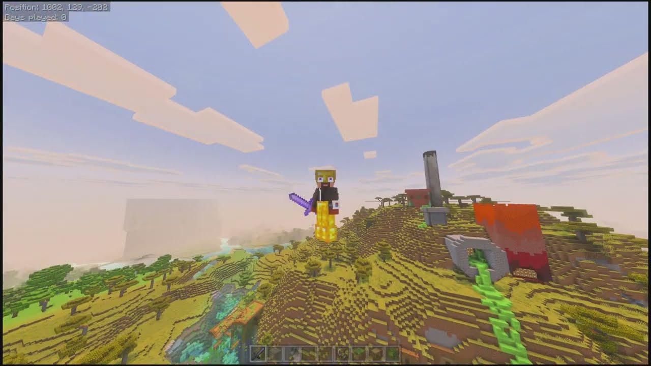 Minecraft creative world: terraining