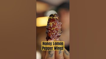 Honey Lemon Pepper Wings #chickenwings #chickenrecipe #lemonpepperwings #smokedwings #tftibbq