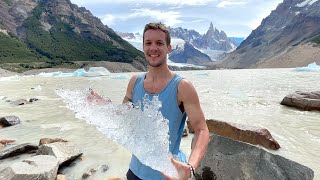 INCREDIBLE ICEBERG LAKE IN PATAGONIA | ARGENTINA  LAGUNA TORRE (EL CHALTEN)