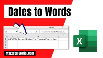How to Convert Dates to Words In Excel