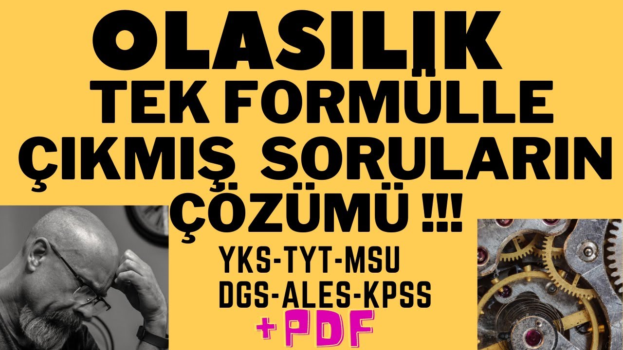 OLASILIK ÇIKMIŞ SORULARIN TEK FORMÜL İLE ÇÖZÜMÜ!!! VİDEODAN SONRA DENEYİN !!!  BANKO SORU +1 NET