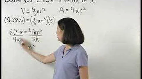 Surface Area and Volume of a Sphere - MathHelp.com