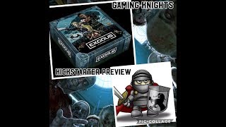 Gaming Knights kickstarter preview ; We play Z War One Exodus