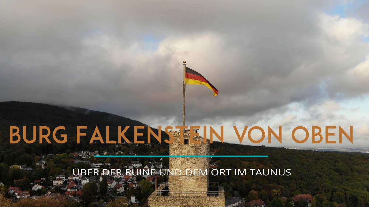 Burg Falkenstein von oben (4K UHD)