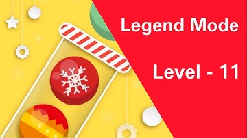Bubble Sort Color Puzzle Game Level 4 - 11 (Legend Mode)