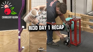 Ri3D REEFSCAPE Day 1 Recap | Cranberry Alarm | Robot in 3 Days