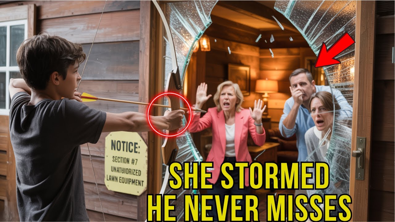 HOA Karen Called 911 and Stormed My Lakefront Ranch At 2AM —But My Son Was A Trained Archery Shooter