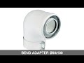 BEND ADAPTER Ø60/100 for condensing boilers