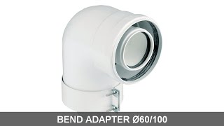 BEND ADAPTER Ø60/100 for condensing boilers