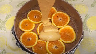 Schnappen Sie sich 2 Orangen und machen Sie diesen köstlichen Orangenkuchen! Schnell und Lecker!