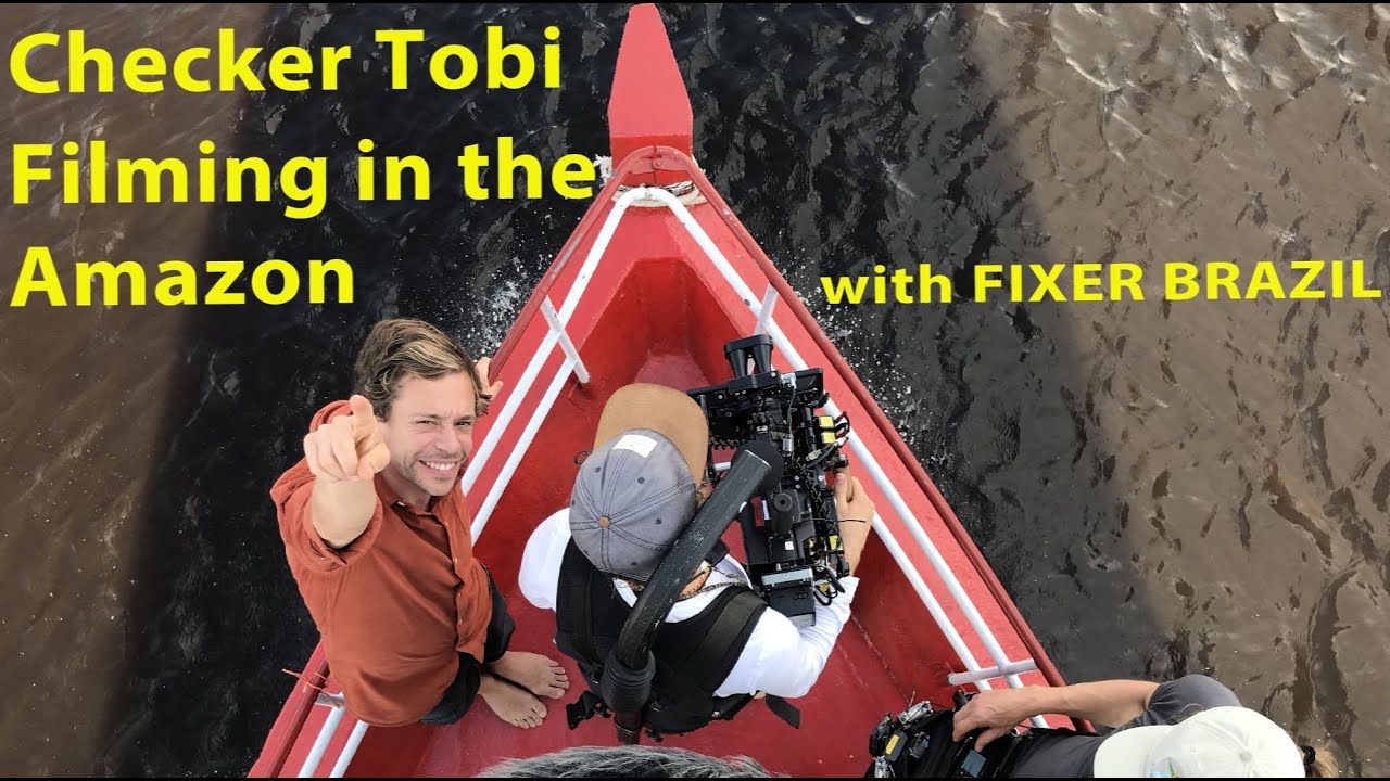 Checker Tobi Filming in the Amazon with Fixer Brazil