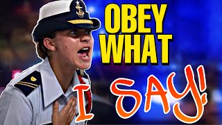 Coast guards tries to BARK ORDERS!