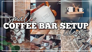 Coffee Bar Makeover For Small Spaces Diy Coffee Station Ideas Garveeofficial Espresso Machine