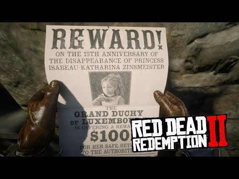 Видео: RDR 2 - Тайна пропавшей принцессы. Плакат с розыском девочки!