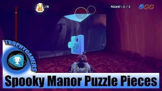 Garfield Kart Furious Racing - All 3 Puzzle Pieces - Spooky Manor screenshot 5