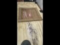 “Testing the laser  for removing old varnish from wood.”#woodrestoration#lasercleaning#lasercleaning