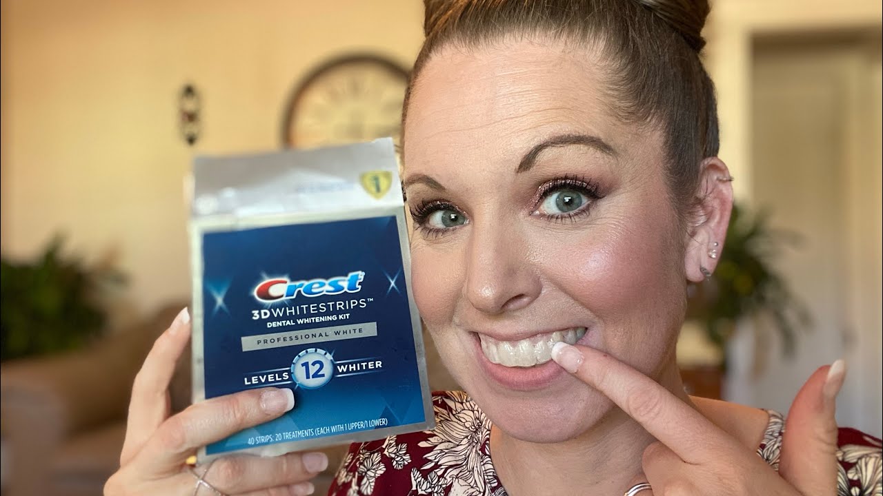 Crest 3D Whitestrips Dental Whitening Kit 20 Day Progression YouTube