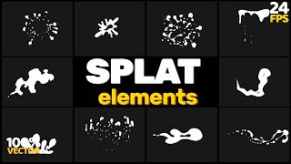 Splat Elements After Effects Templates