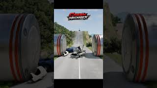 Gavril Barstow vs Bollards 💥 BeamNG Drive #shorts