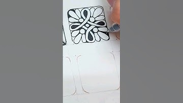 #30秒圖形挑戰#禪繞畫#zentangle#pattern #圖騰 #Mr.kidd #line art