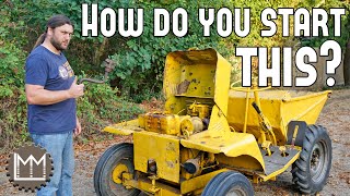 How to hand start a Petter PH1 fitted to a Liner Roughrider Dumper!