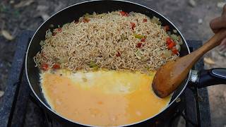 Yummy Eggs Fried Noodle Recipe  Yellow Noodle And Eggs Recipe For Lunch