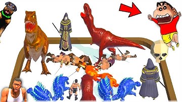 SHINCHAN and CHOP Training DINOSAURS ARMY in Merge Master Dinosaur Fusion Android Gameplay In Hindi