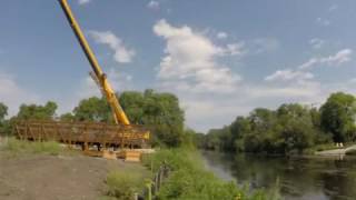 DuPage River Trail Bridge Installation