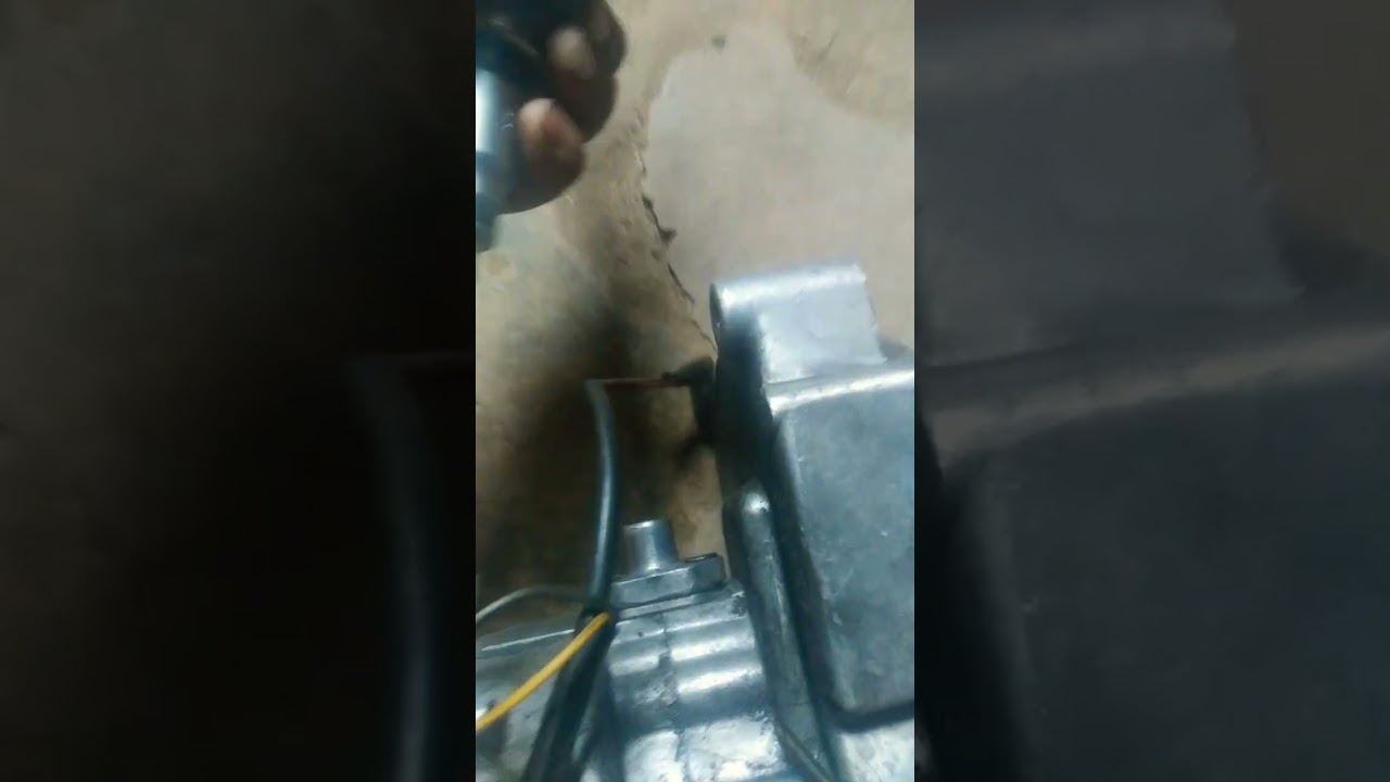 TVS XL Super engine air intake removal usng Impact drive and hex screw head 