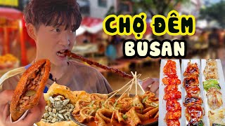 XIÊN GÀ NƯỚNG CAY MỀM NGON | Khám phá chợ đêm NỔI TIẾNG NHẤT BUSAN
