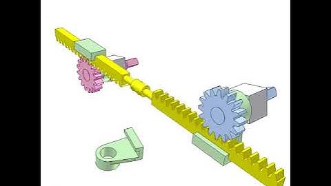 1345   Gear rack mechanism for reversing rotation 2