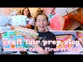 Market prep vlog  lots of sewing  sewing boxy pouches  huge fabric haul  studio vlog 69