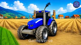Realistic Farm Harvesting Simulator Game Desi Tractor Driving Simulator Android Gameplay! 🚜 screenshot 5
