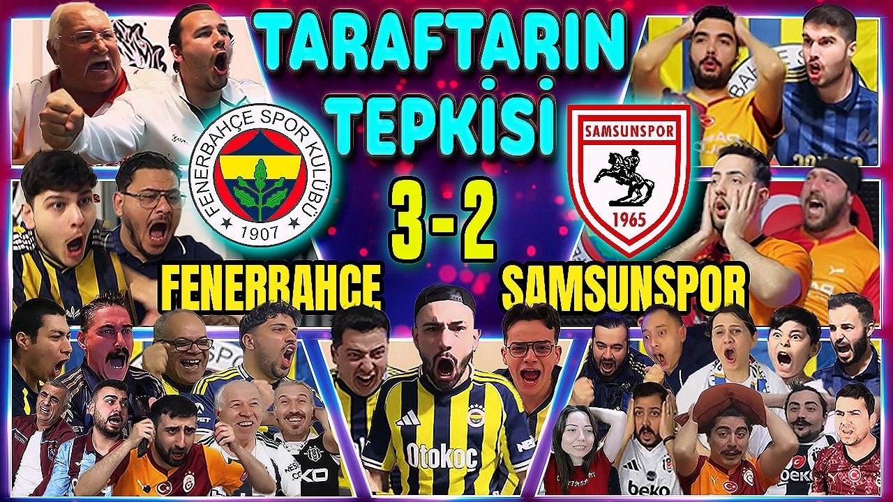 90+5’TE DELİRTEN GOL😱MUHTEŞEM GERİ DÖNÜŞ STADYUM YIKILDI 🔥FENERBAHÇE 3-2 SAMSUNSPOR TARAFTAR TEPKİSİ