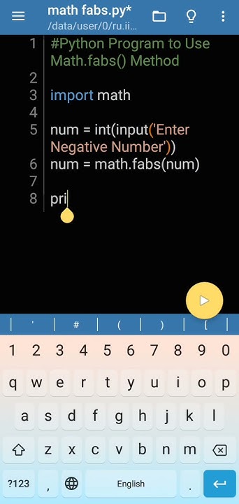 How to Use Math fabs() in Python #shorts #viral #programming #python3 ...