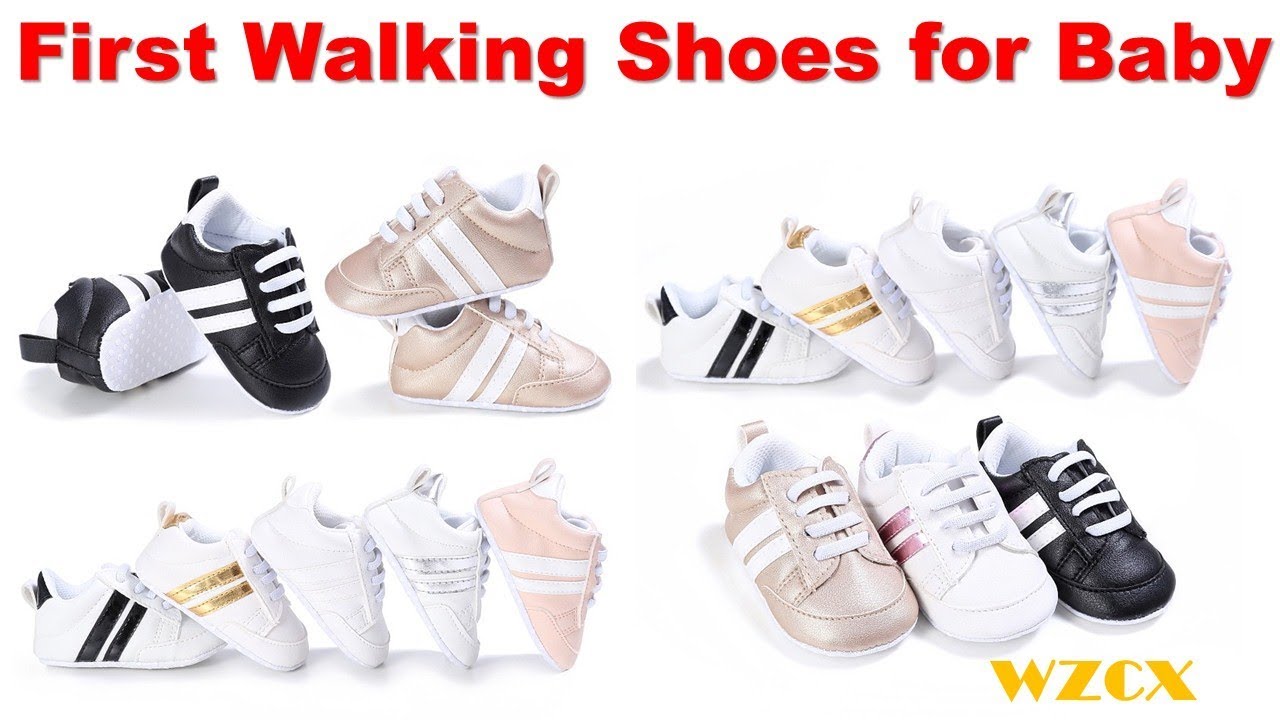 First Walking Shoes for Baby !! Soft Sole First Walkers Baby Shoes !! Baby Sneakers